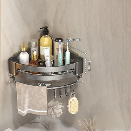 Adhesive Bathroom Shampoo Holder Shower Caddy Shelves Storage Organizer No Drill Shelf Corner Towel Holder Shelves for Bathroom