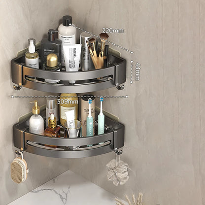 Adhesive Bathroom Shampoo Holder Shower Caddy Shelves Storage Organizer No Drill Shelf Corner Towel Holder Shelves for Bathroom